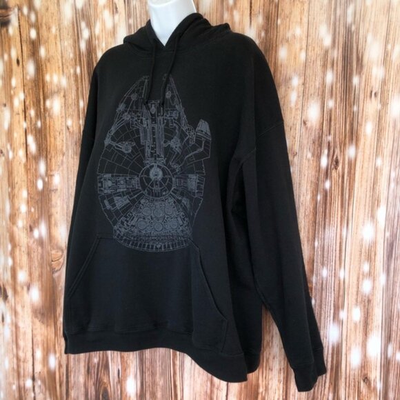 Star Wars Millennium Falcon Outline Hoodie - Picture 4 of 6